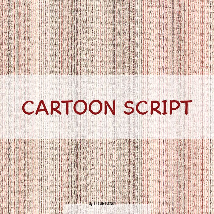 Cartoon Script example